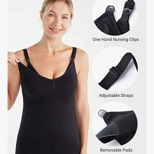 Momcozy Hands Free Pumping & Nursing All-in-One Nursing Tank Top